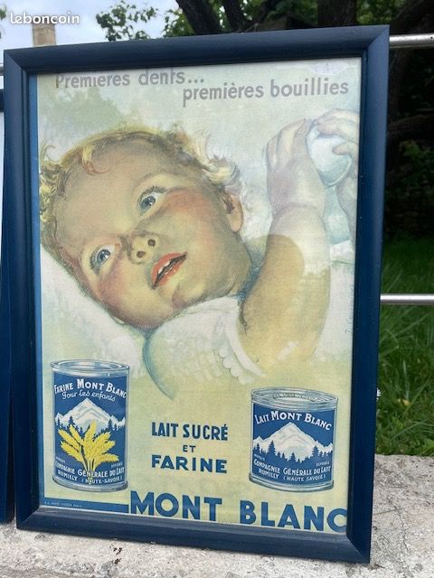 Ancienne Publicité Bonnet RDA Progrès - Bleu Et Blanc, Taille 54, Original Vintage