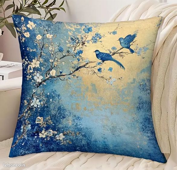 Housse De Coussin Verte 45X45 Cm, Lot De 4 Minimalisme Printemps Feuilles Vertes Canapé Coussin