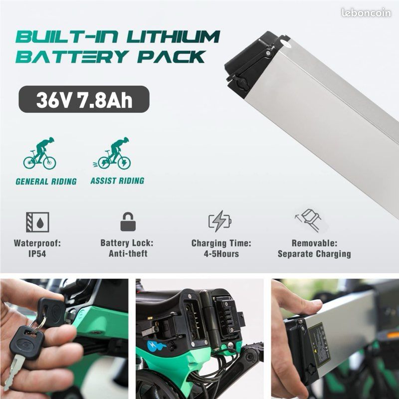 Vélo électrique HITWAY BK2 – 45 km autonomie, moteur 250W (image 5)