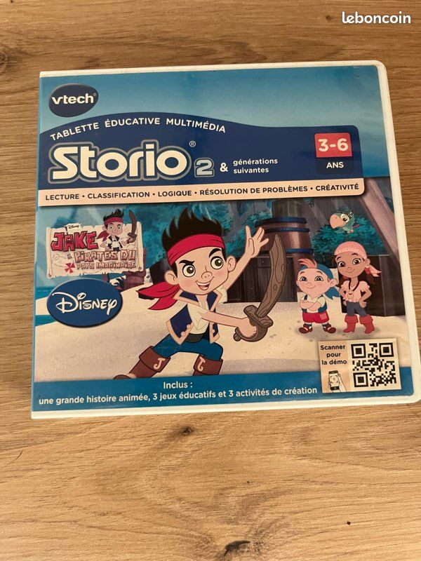 Jeu VTech Storio 2 – Jake et les Pirates du Pays Imaginaire Disney ...