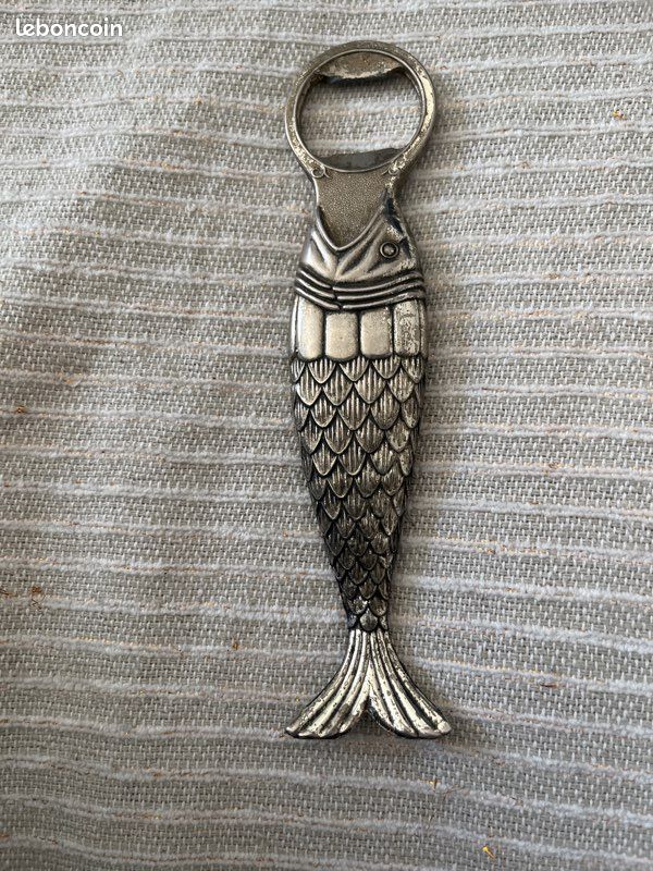Tire-bouchon Vintage Poisson Paresseux – Ouvre-bouchon Chrome Poli