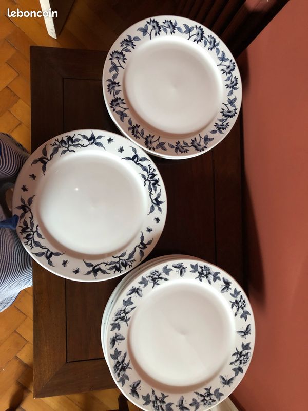 Vaiselle chinoise bleue et blanche (image 4)