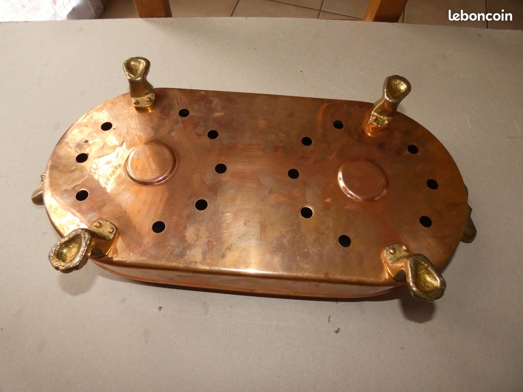 Chauffe Plat En Tôle Et Laiton, époque Empire - Début X