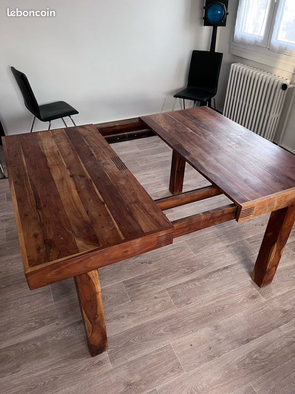 Table salle à manger en palissandre massif (image 3)