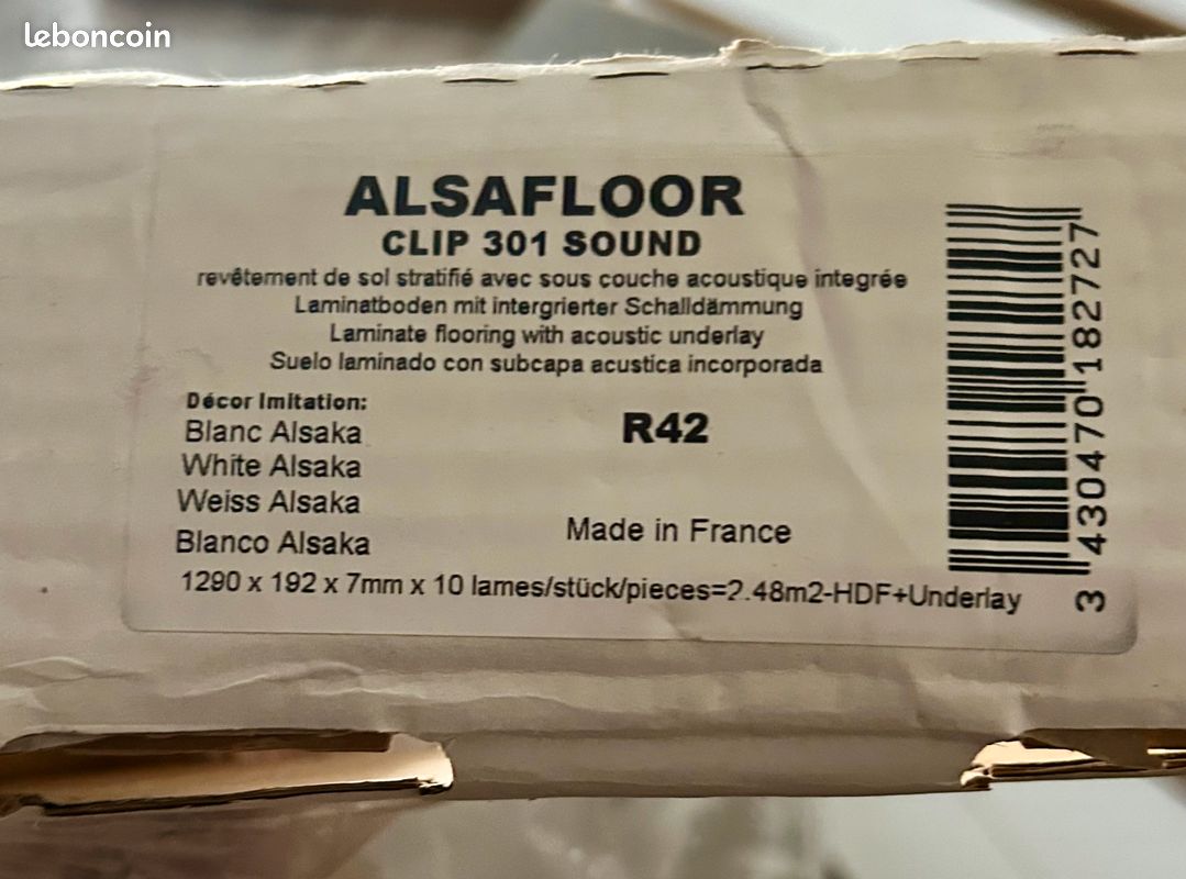 Lot Planches parquets ALSAFLOOR CLIP 301 SOUND (image 10)