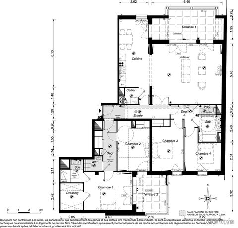 Appartement 5 pièces 143 m²