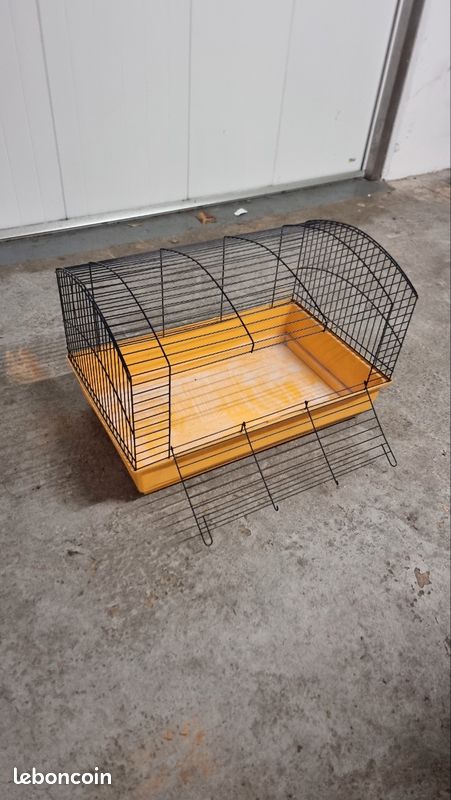 Cage pour rongeur 77×49,5×50 cm – bac jaune, toit arrondi (image 2)