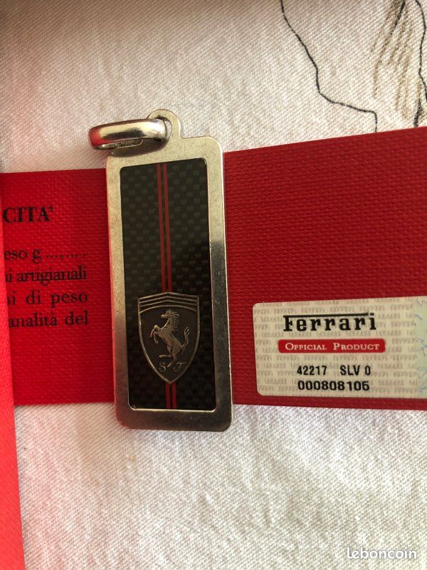 Ferrari porte clef argent veritable (image 2)