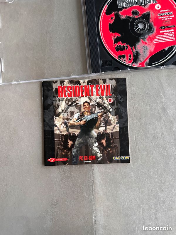 Resident Evil 1 boite cd rom notice jaquette PC rare collection collector 1996 - Jeux vidéo