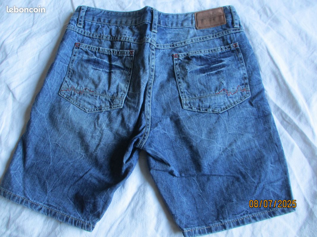 Bermuda homme en jean (image 4)