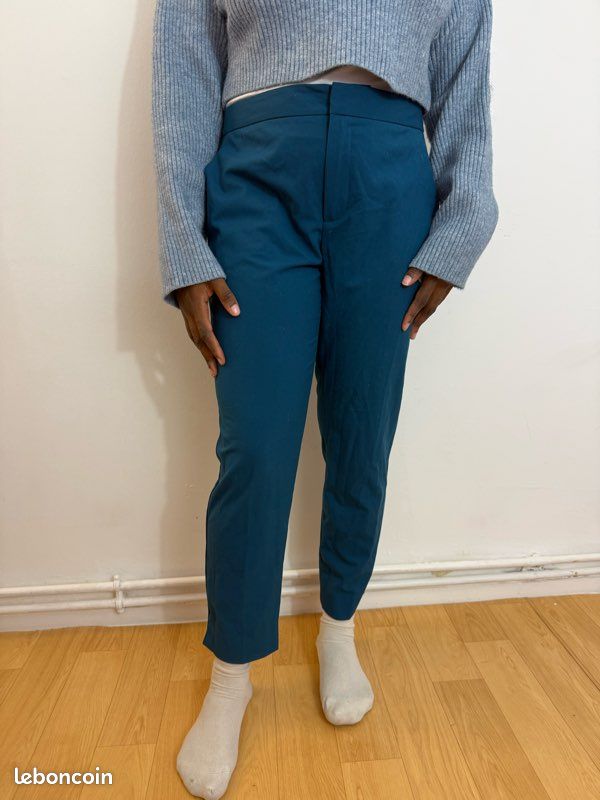Pantalon blazer bleu canard Zara (image 2)