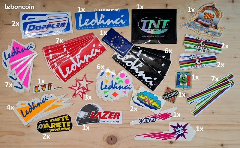 Stickers autocollants NEUFS 60 pièces LeoVinci - Doppler - MBK... (image 1)