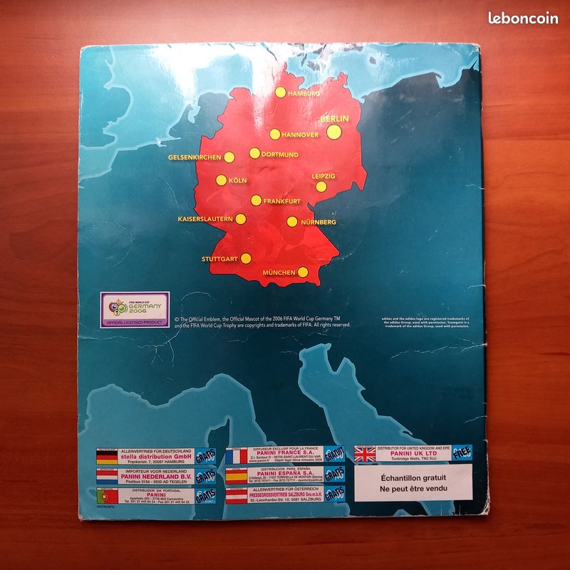 Carte Panini Coupe Du Monde 2006 #4 – Affiche Allemagne