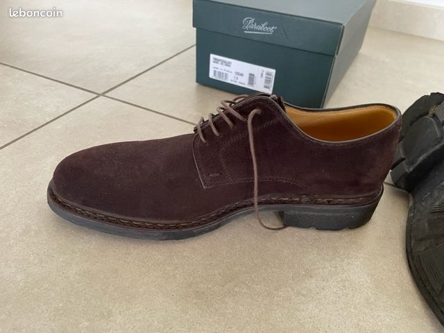 Chaussure Derbies Homme PARABOOT FRENAY velours congo - Semelle Gomme (image 5)
