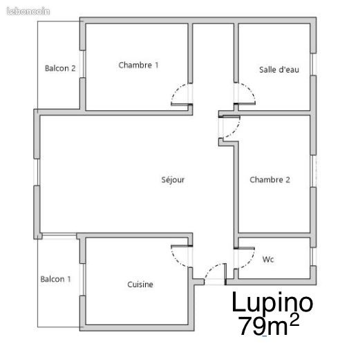 Appartement a louer bastia - 70 m2 - Surfyn