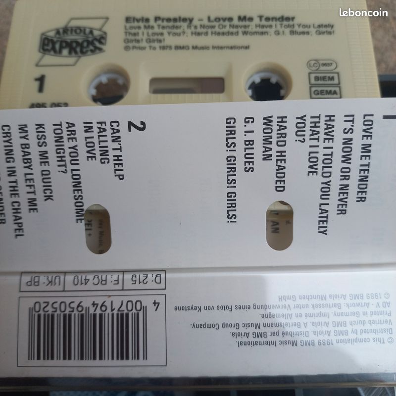 Cassette Elvis Presley (image 2)