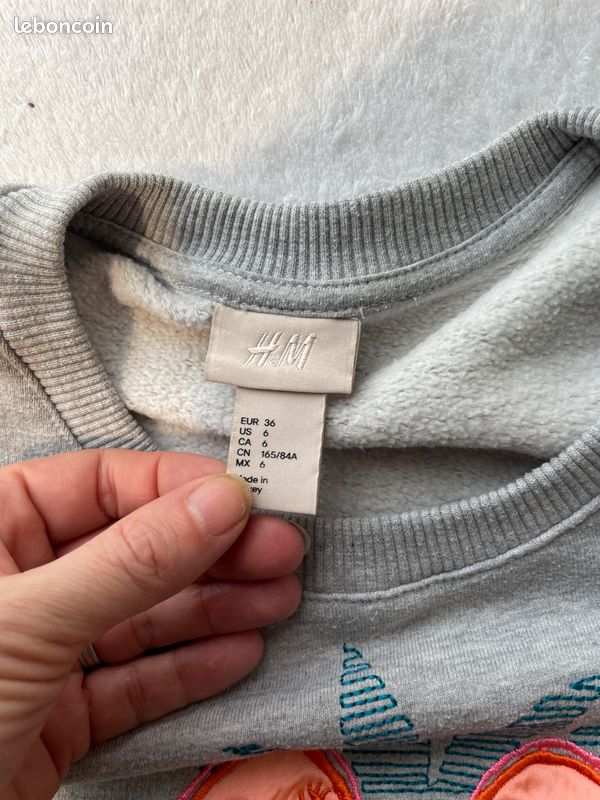 Sweat flamand rose marque "H&M" taille 36 (image 7)