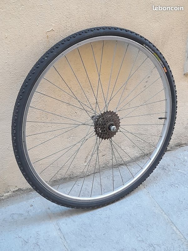 Roue Arrière 700 Pour Vélo Ancien - Collection Eroica - 1 Dent / Deux