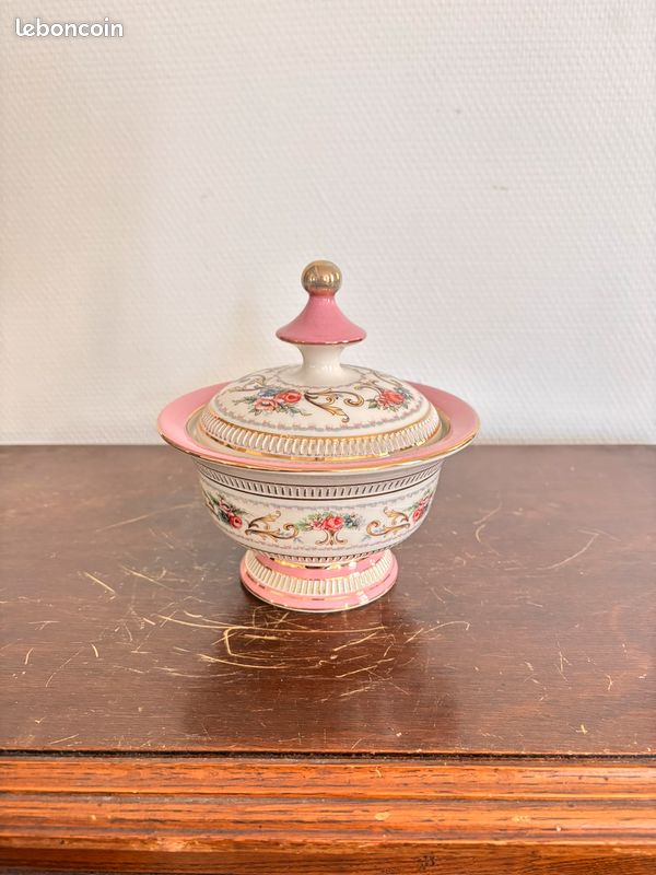 PORCELLANA Florentina Sucrier Avec Couvercle Et Cuillère 255 Ml - Porcelaine Multicolore Design Luxe