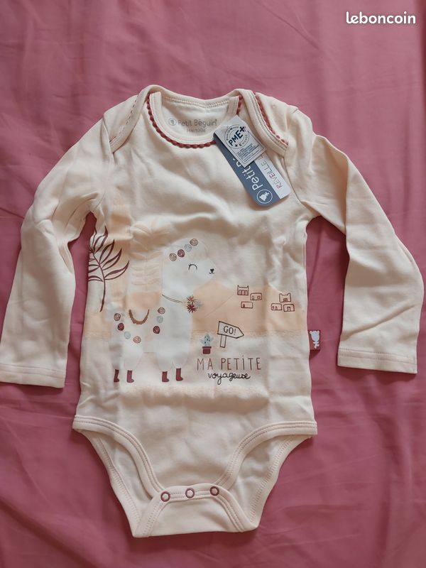 Petit Beguin Body Bebe Marque Body ML Ans Coton Petit Béguin NEUF