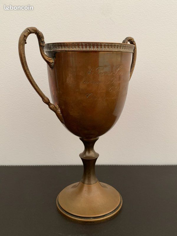 Lampe violon en bronze et pate de verre signée Yves Lohe circa 1970