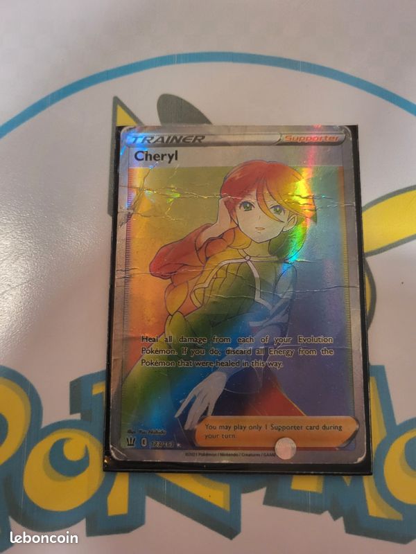 Cartes Pokémon GX, Gold, Rainbow + classeur et jeton – Très bon état (image 3)