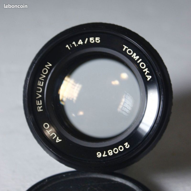 Objectif photo Tomioka 55 mm 1.4 Revuenon Auto M42 (image 1)