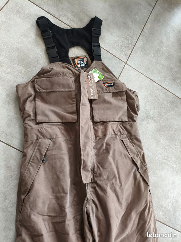 Veste Et Pantalon (salopette) De Pêche Prologic An Dungarees - Homme Taille M - Vert
