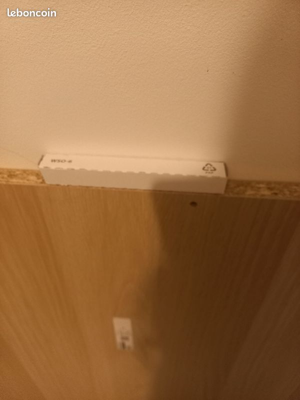 Tablette Komplement neuve chêne blanchi 75x58 pour armoire Ikea (image 3)