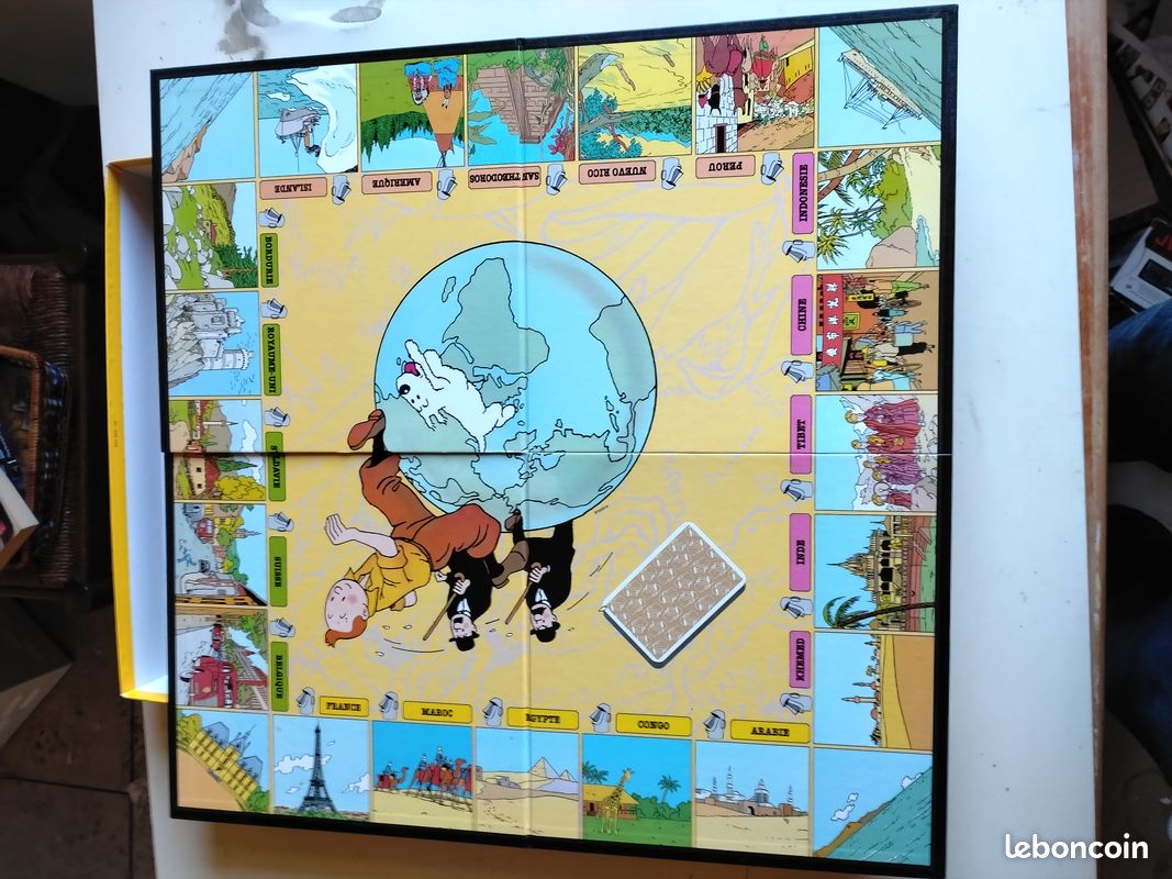 Jeu De Société Tintin - Le Piège Du Totem Dhor (Nathan 1992) - Occasion Complet