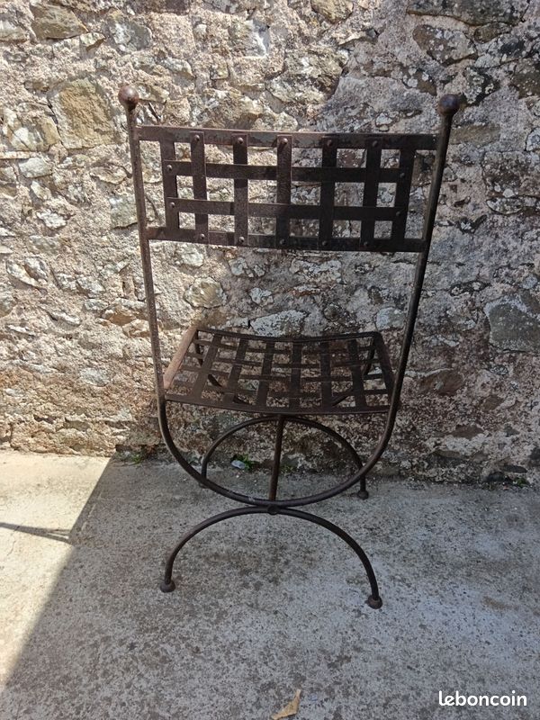Chaises fer forgé (image 8)