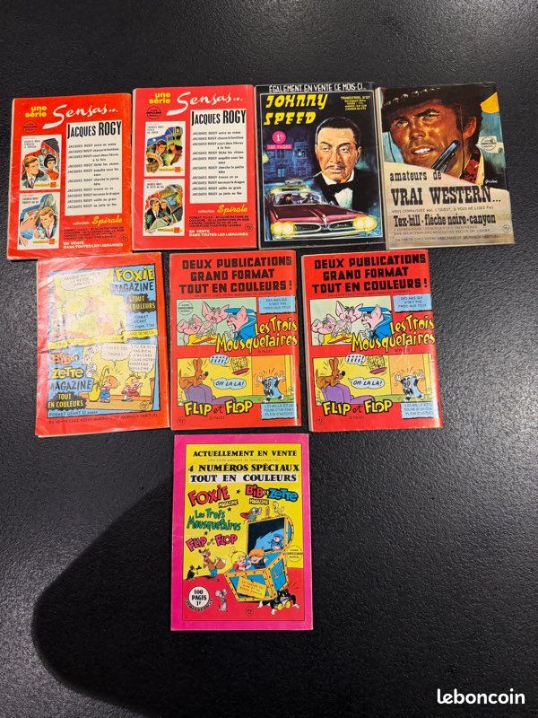 Lot de 8 BD Petit format Foxie - Aredit 1967 à 1972 (image 2)
