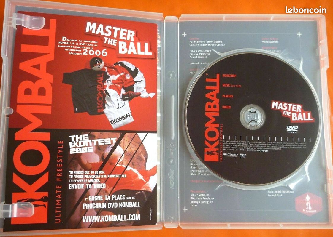DVD KOMBALL Master the ball Freestyle - Football Technique Maîtrise du Ballon - TBE (image 2)