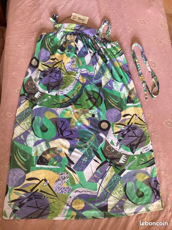 Robe 80´s verte (image 1)