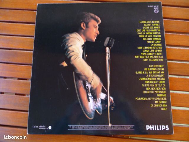 Double vinyle LP 33T "Johnny Hallyday" Olympia 1962 et 1964 (3) (image 3)