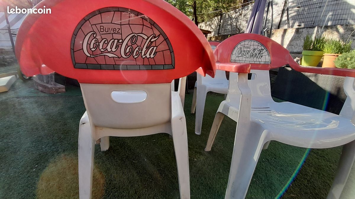 Chaise de jardin coca cola vintage (image 3)