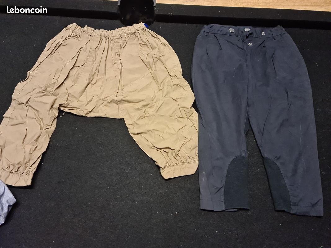 Pantalons fille vert baudet 3 ans (image 1)