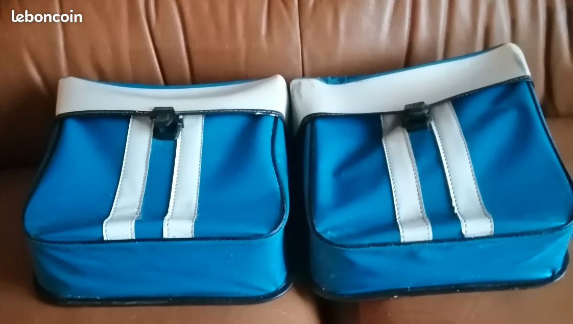 Paire de sacoche vintage vélo Équipements vélos