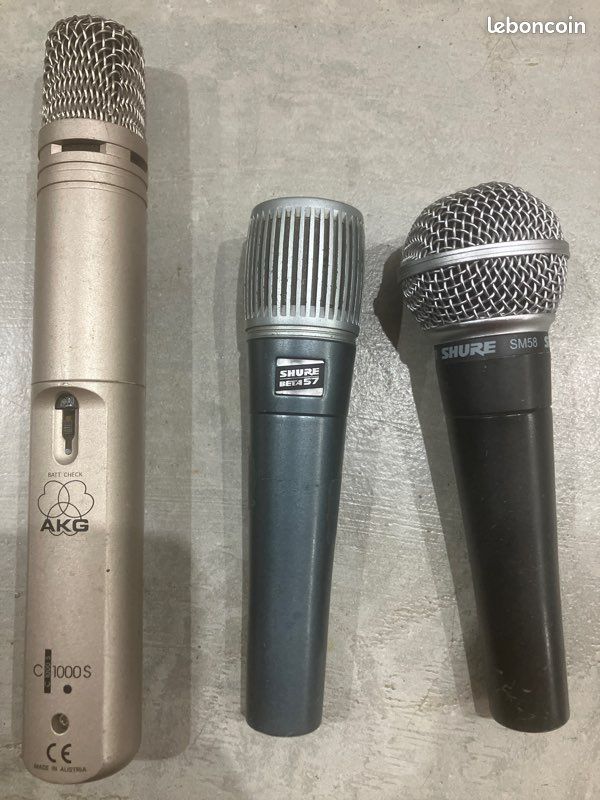 Micro SM58 beta 57 AKG C1000S (image 1)