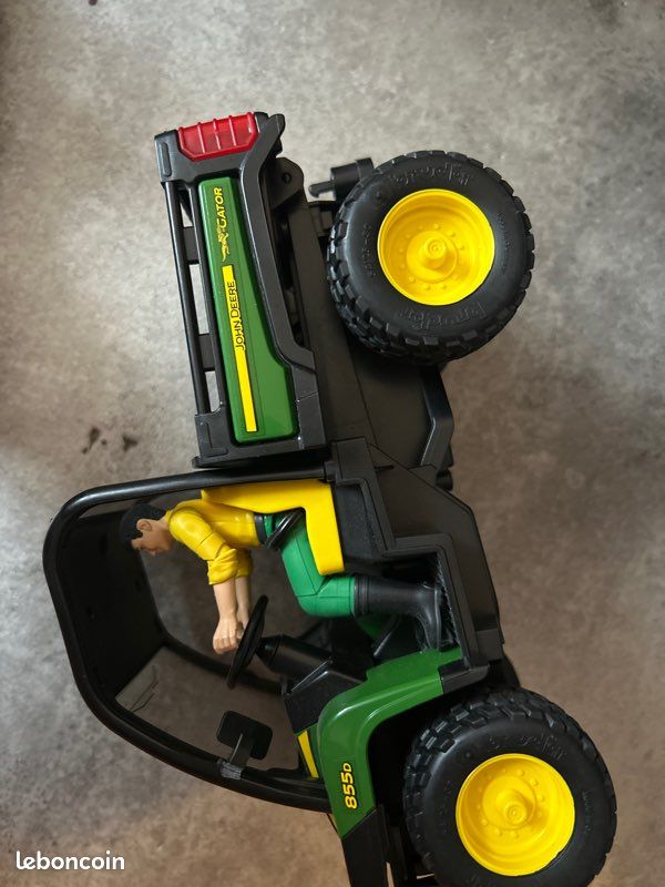 Figurine Conducteur John Deere Bruder - Jouet Agricole Pour Enfants