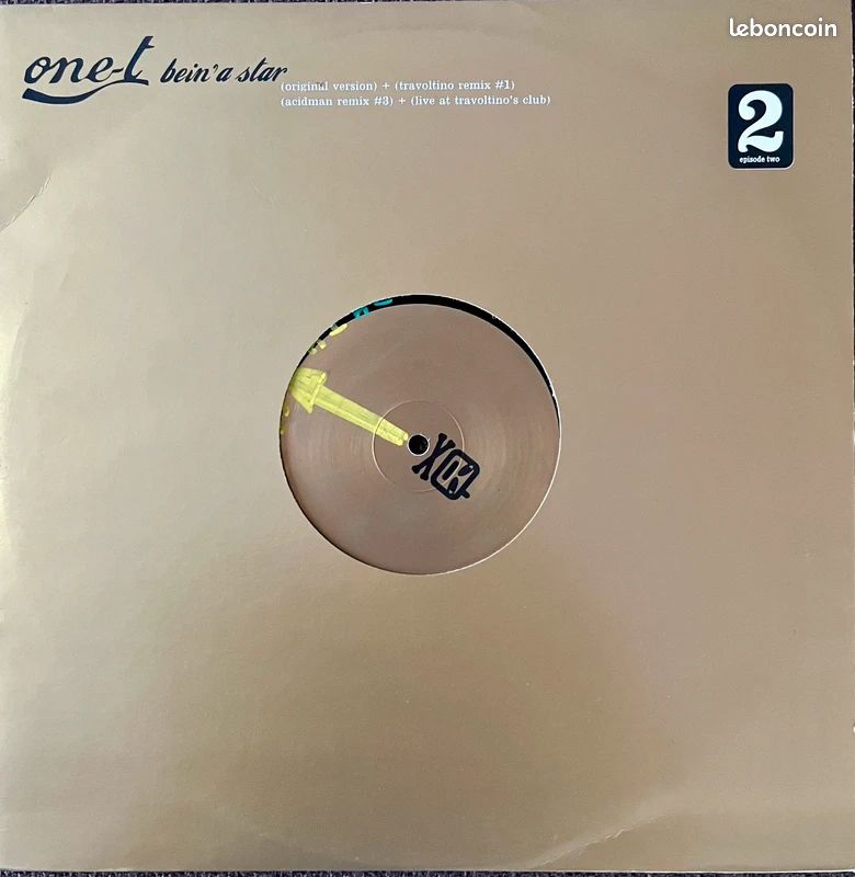 One-T – Bein' A Star – Vinyle (House Europop 2001) (image 1)