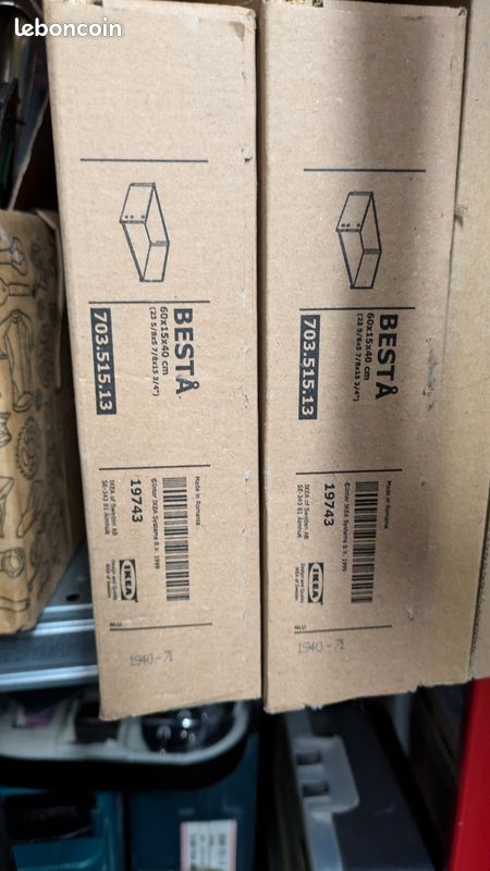 Lot 2 lot 2 tiroirs besta ikea neuf
profitez de la livraison à 0,99 euros avec relais colis (image 3)