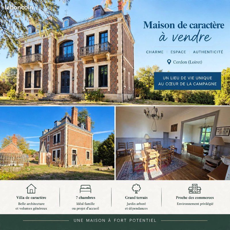 Maison 10 pièces 289 m² · à Cerdon · 289 m² · 490 000 €