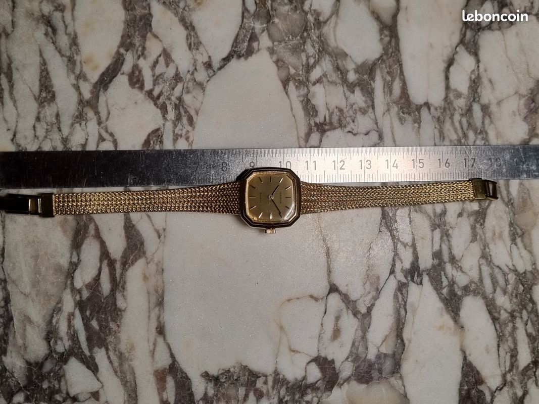 Vieille Montre De Poche Dugena - Modèle Doré Vintage - Occasion