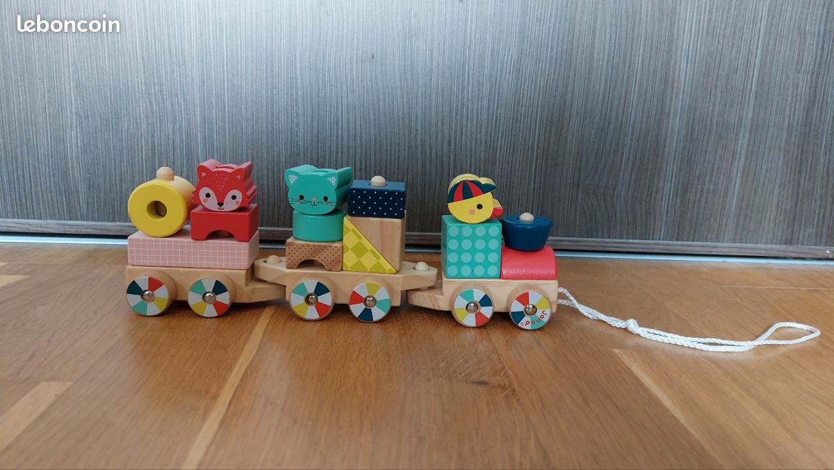 Train en bois bébé (image 1)