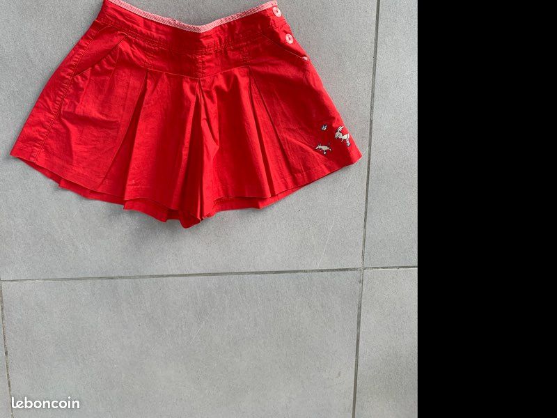 Jupe short rouge Sergent Major 7 ans Alex51 (image 1)