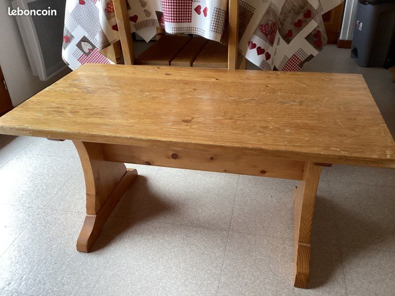 Table basse de salon en pin massif (image 5)