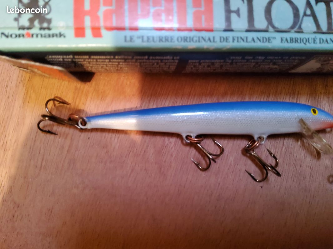 RAPALA LEURRES DE PÊCHE MINNOW lot 4 2 boite Finlande ancien vintage