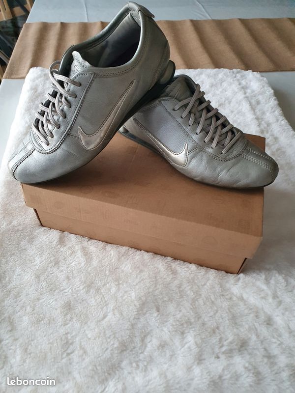 Metallic Silver Nike Shox Pour Femme Chaussure Nike Shox TL Pour
