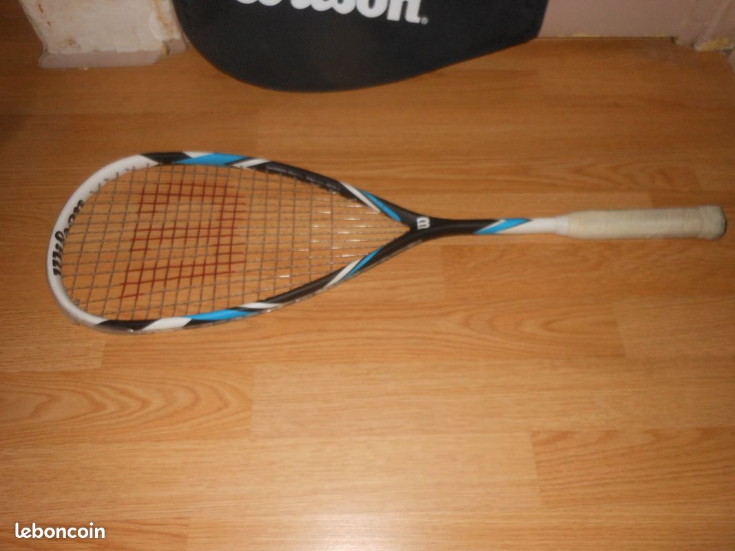 Raquette De Squash Wilson Slam - Bleue - Avec Balle Et Housse - Occasion